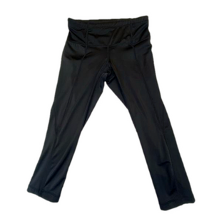 NWT Athleta Compression UV Sweat Wicking 7/8 All Black Legging Women’s Size XS